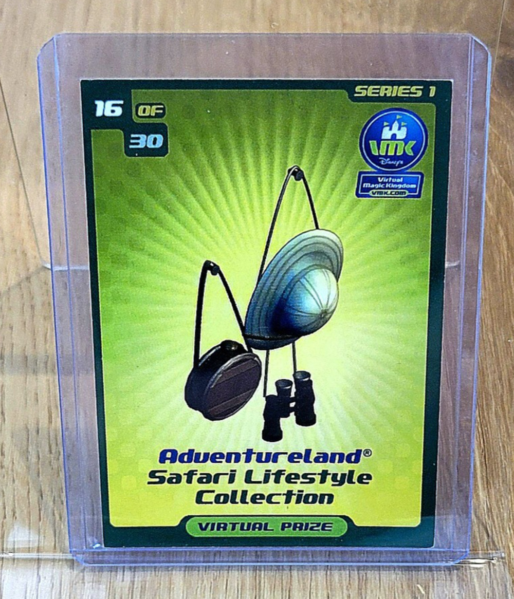 Virtual Magic Kingdom VMK Adventureland Safari Lifestyle Card